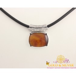 Серебряное колье Статус сердолик 8035